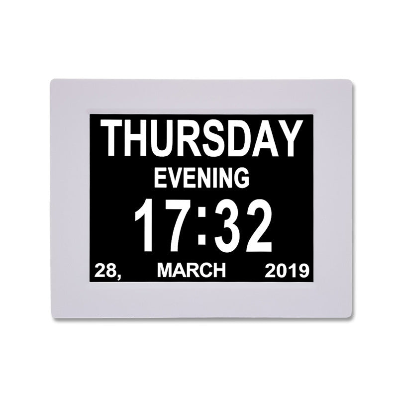 8-Inch Digital Calendar Clock with Large Easy-Read Display