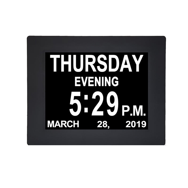 8-Inch Digital Calendar Clock with Large Easy-Read Display