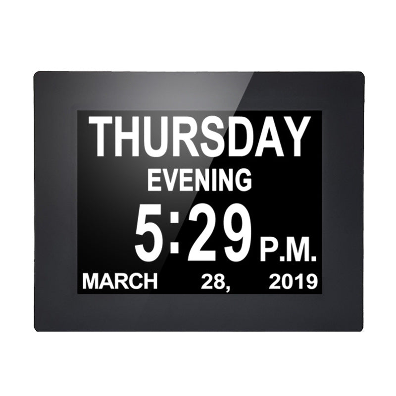 8-Inch Digital Calendar Clock with Large Easy-Read Display