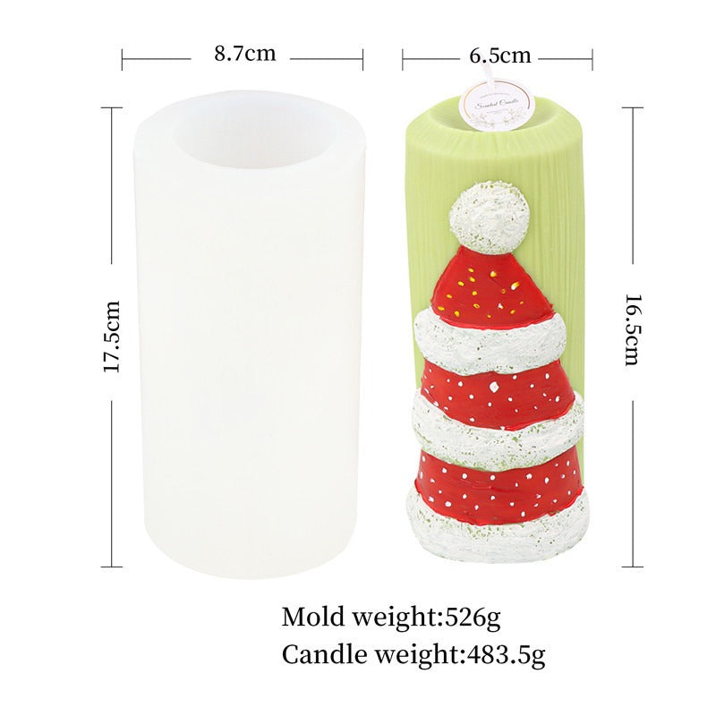 Christmas Candle Molds for Nordic-Style Pillar Decor