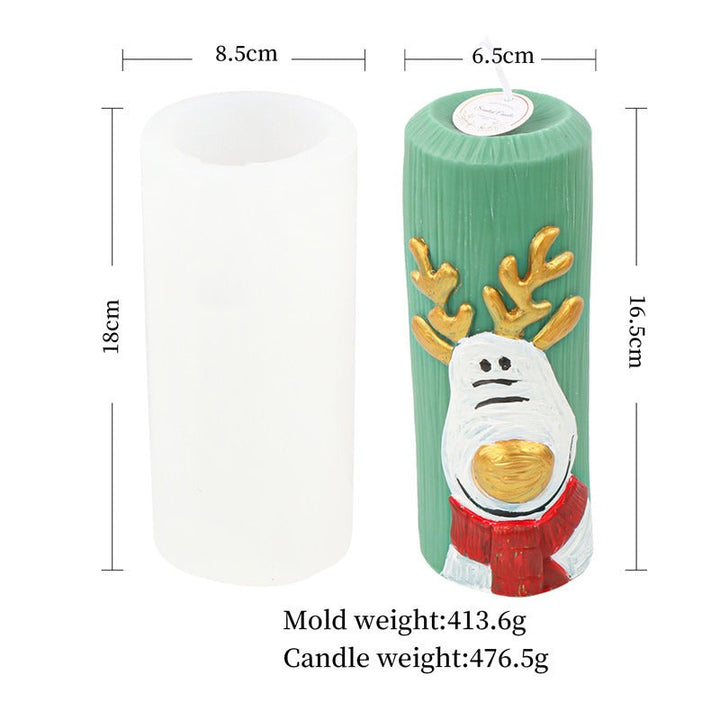 Christmas Candle Molds for Nordic-Style Pillar Decor