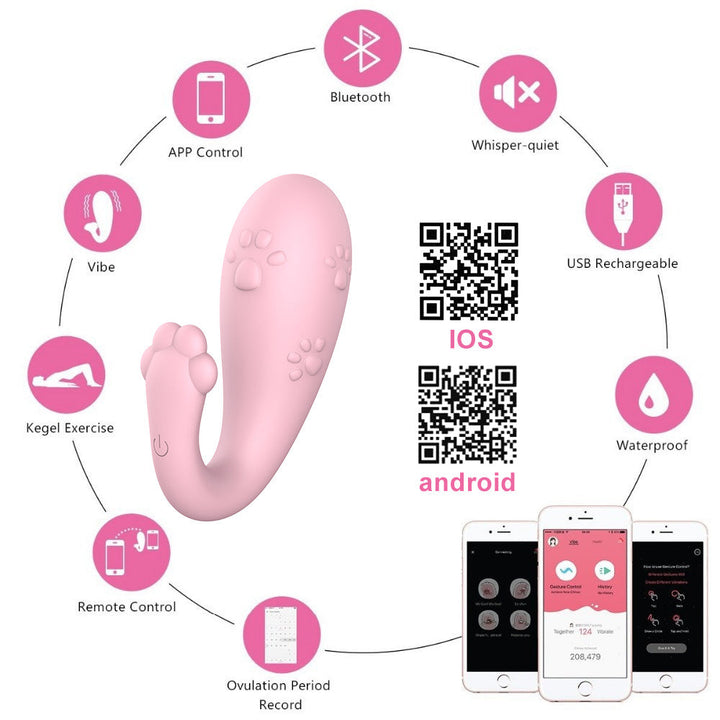 Bluetooth Vibrator with 8 Modes for Wireless Control
