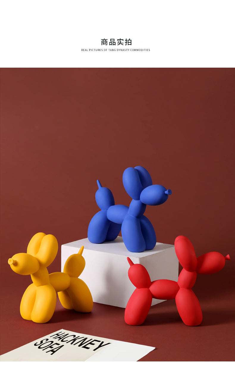 Balloon Dog Sculpture for Playful Modern Home Decor