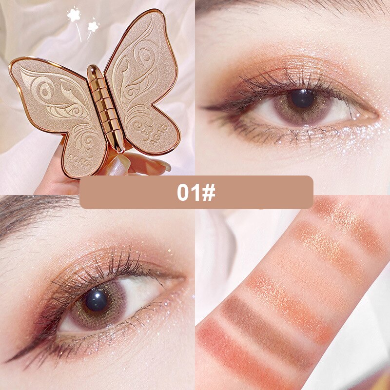 Butterfly Eyeshadow Palette for Glitter Makeup Looks