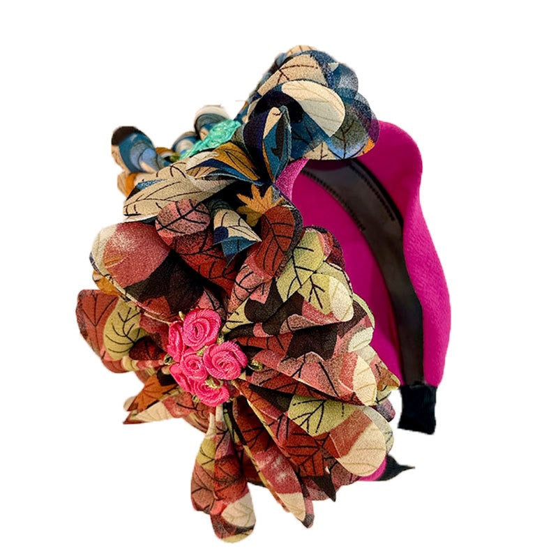 Fabric Flower Headband For Instant Outfit Color & Style