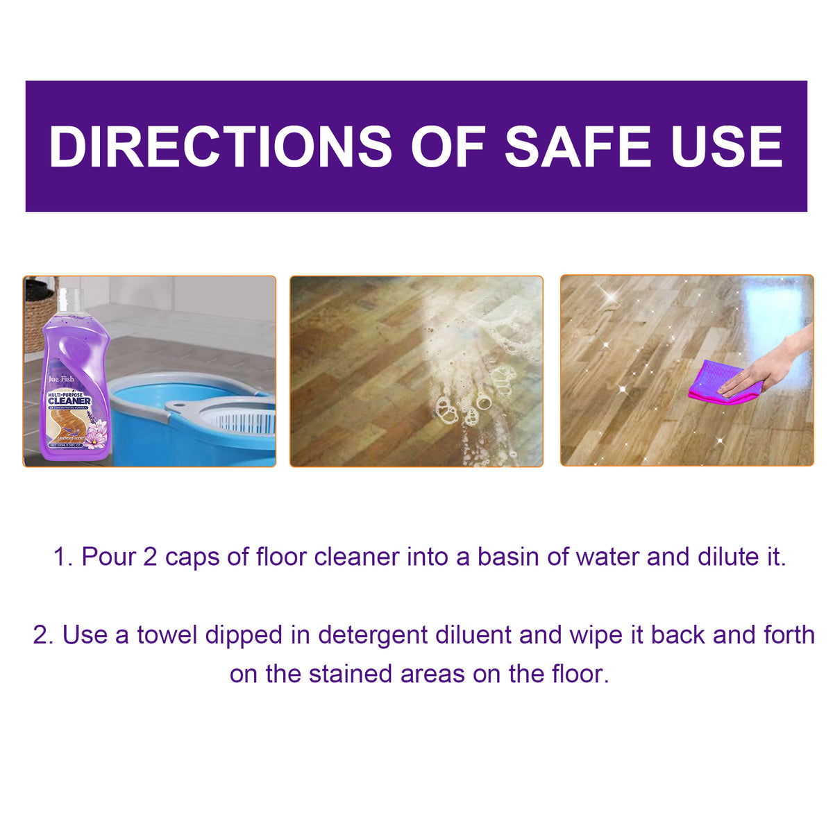 Multi-Purpose Floor Cleaner With Fresh Lavender Scent