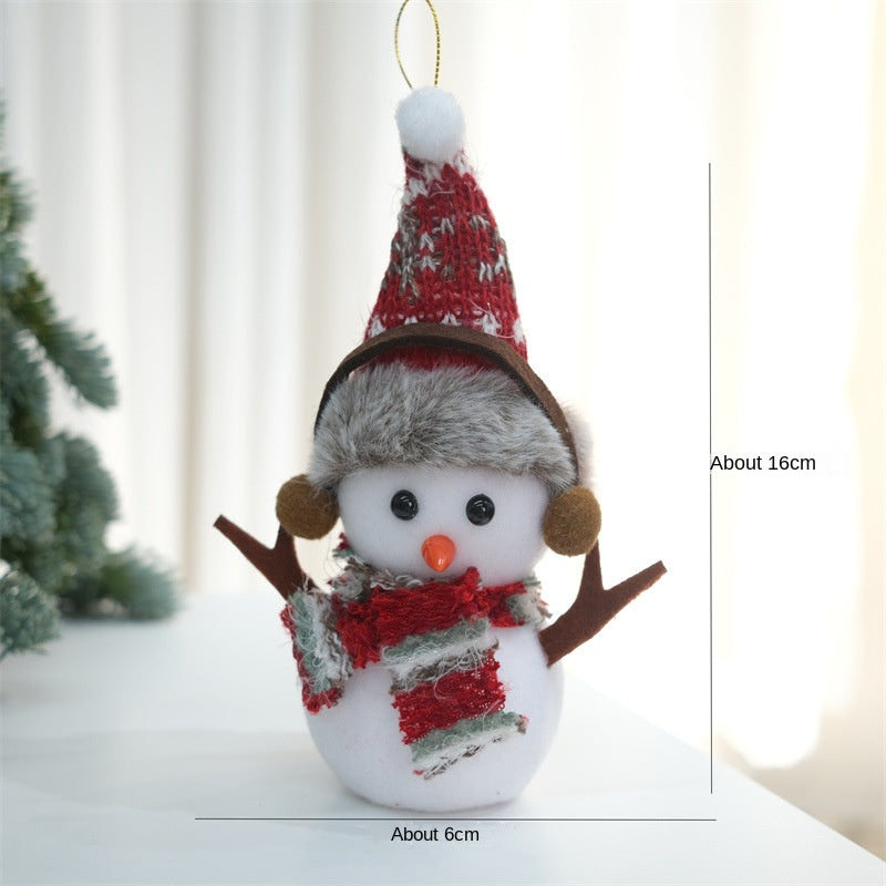 Christmas Plaid Snowman Ornaments for Festive Cheer