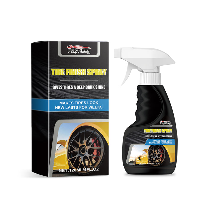 Tire Shine Spray for Deep Dark, Long-Lasting Gloss Finish