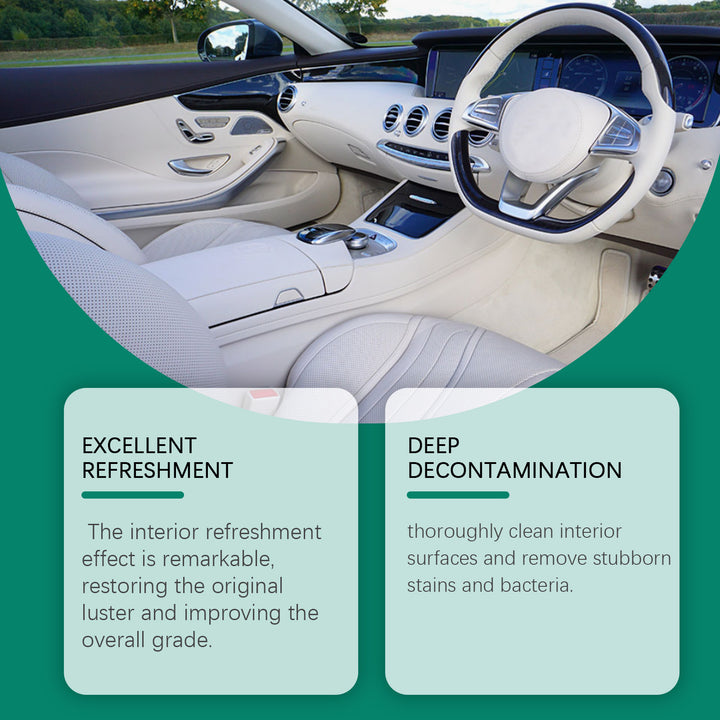 Car Interior Foam Cleaner for Fast Stain Removal & Care