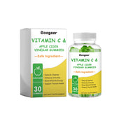 Googeer Vitamin C & Apple Cider Vinegar Gummies bottle and packaging box displayed together