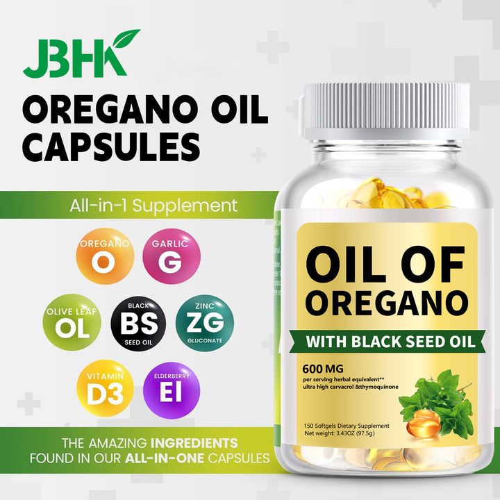 Oil of Oregano Softgels — 7-in-1 Daily Immune Shield