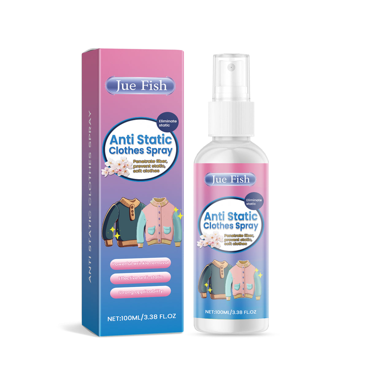 Clothing Anti-Static Spray for Smooth, Comfortable Wear