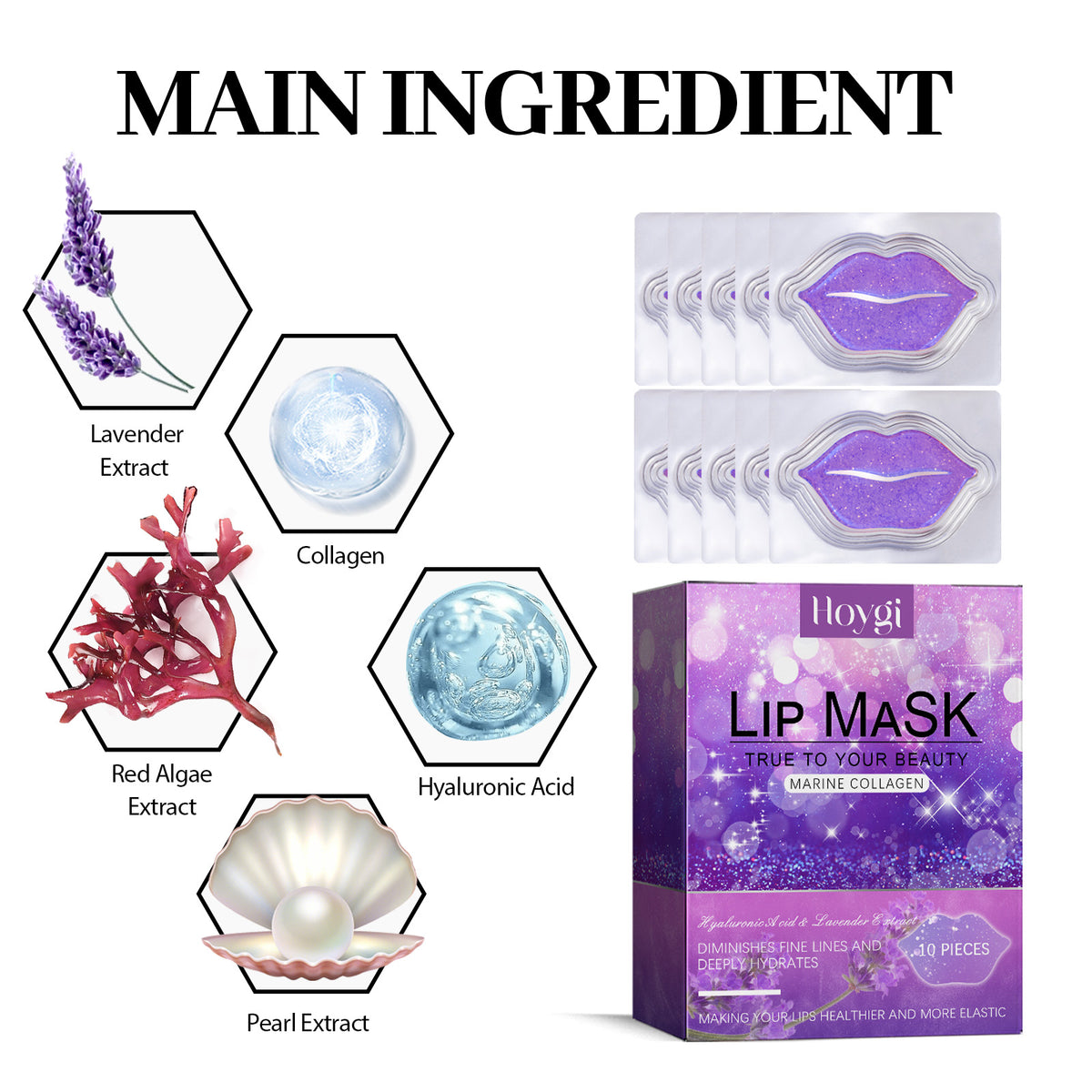 Marine Collagen Lip Masks for Smooth, Hydrated Lips