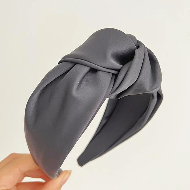 Satin Knot Headband for Effortless Everyday Polish