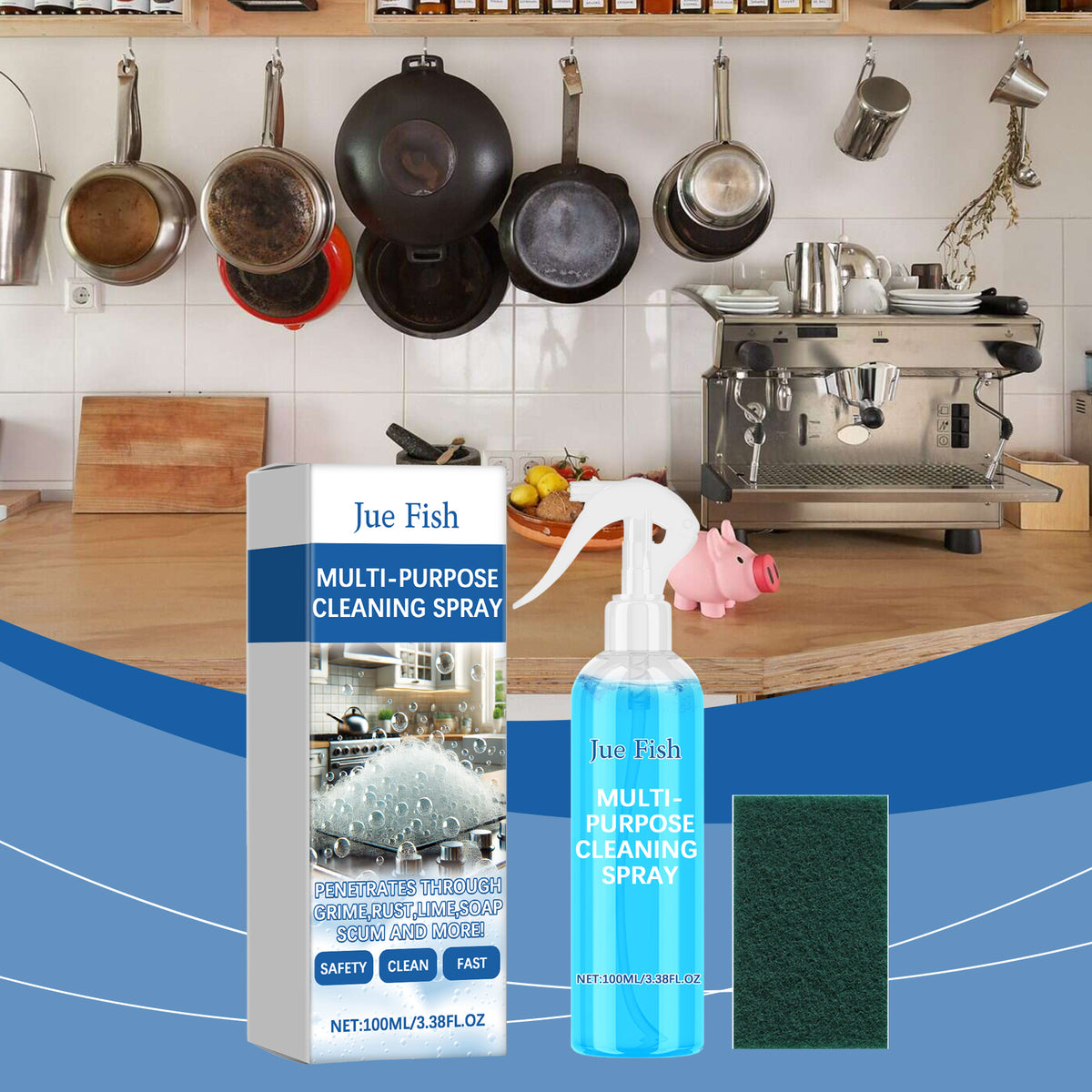 Multi-Purpose Foam Cleaner for Grime & Soap Scum Removal