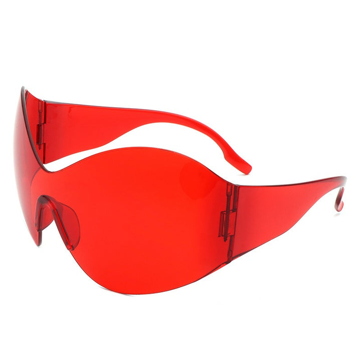 Oversized Shield Sunglasses for Futuristic Street Style