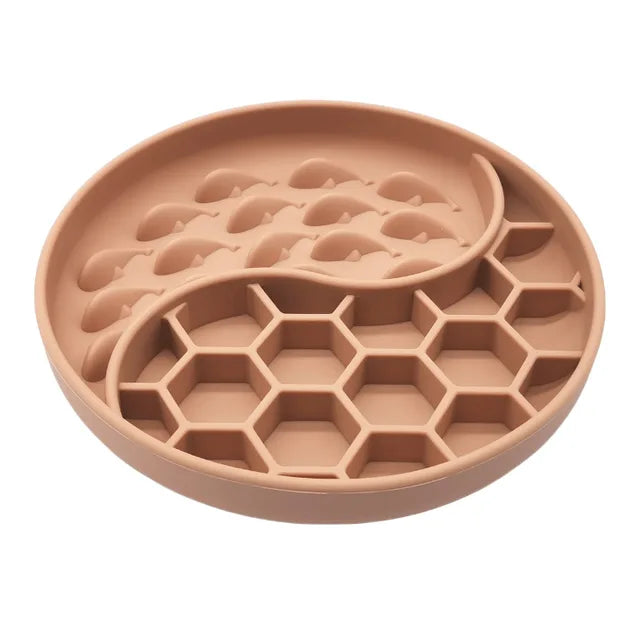 Silicone Slow Feeder Dog Bowl for Calmer Mealtimes