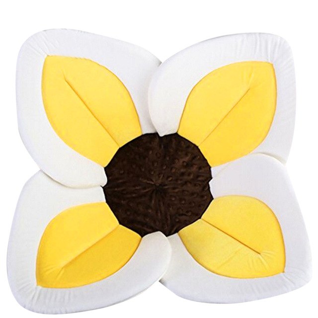 Blooming Flower Baby Bath Mat for Sink Newborn Support