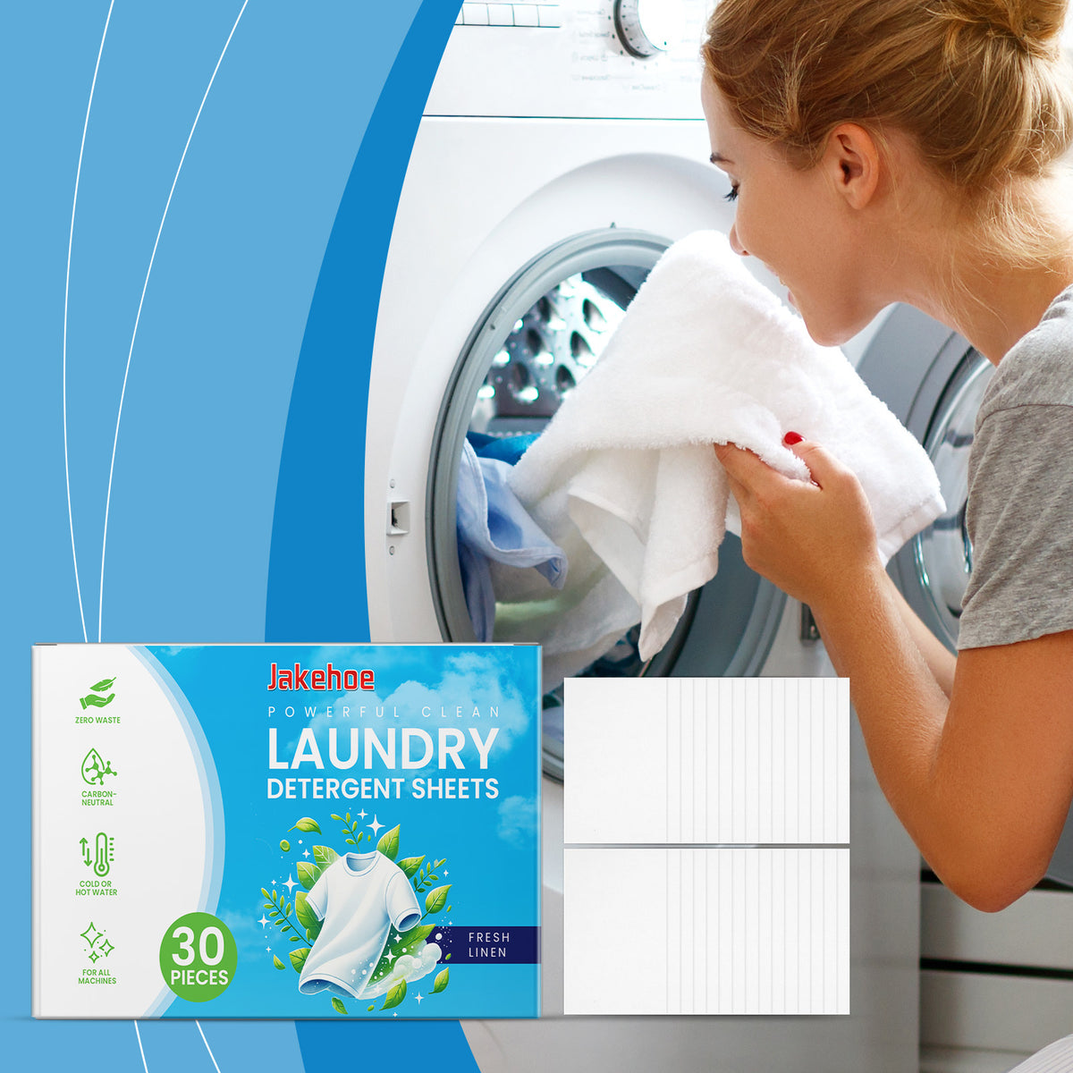 Laundry Detergent Sheets for Travel & Easy Stain Care