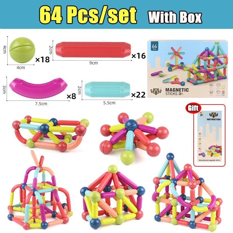 Magnetic Building Blocks for Creative STEM Construction
