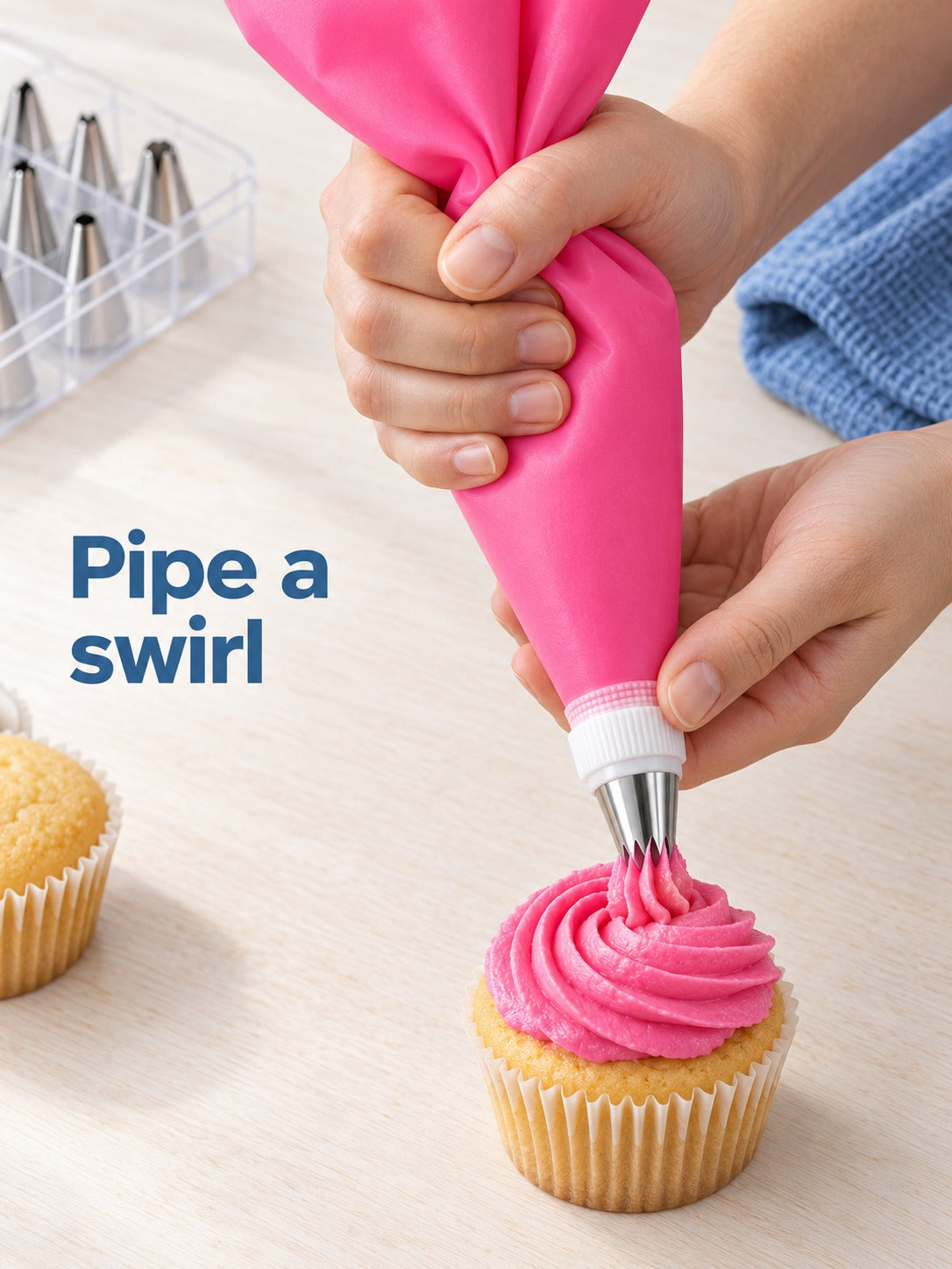 83-Piece Cake Decorating Kit Set with 44 Piping Tips
