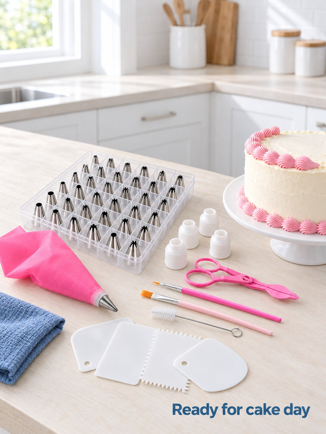 83-Piece Cake Decorating Kit Set with 44 Piping Tips