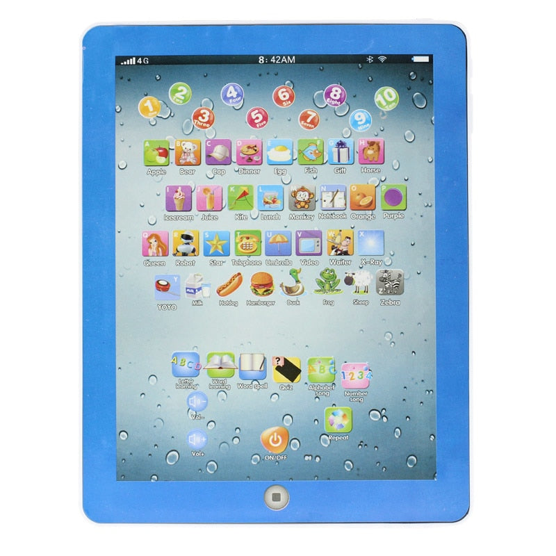 Children's Learning Tablet Toy for Alphabet and Number Play