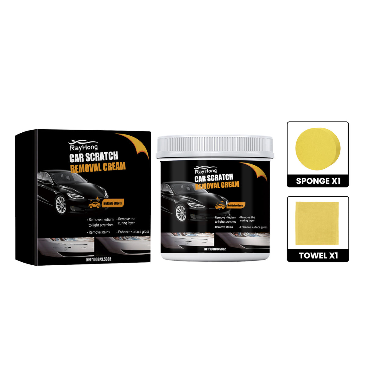 Car Scratch Removal Cream for Paint Surface Scuffs