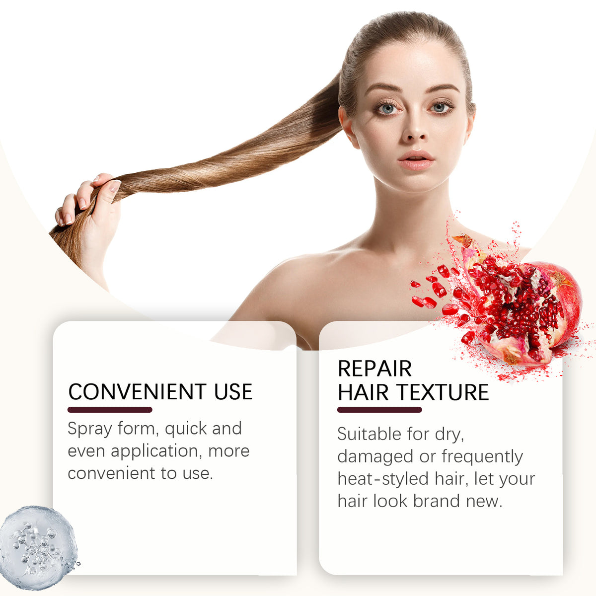 Heat Protectant Spray for Frizz-Free, Softer Styled Hair