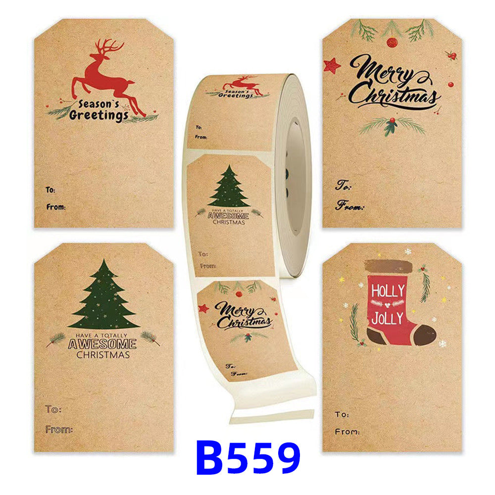 Christmas Gift Stickers for Festive Gift Wrapping