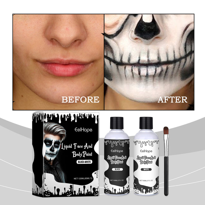 Halloween Face Paint Set for Bold, Lasting Skull Looks