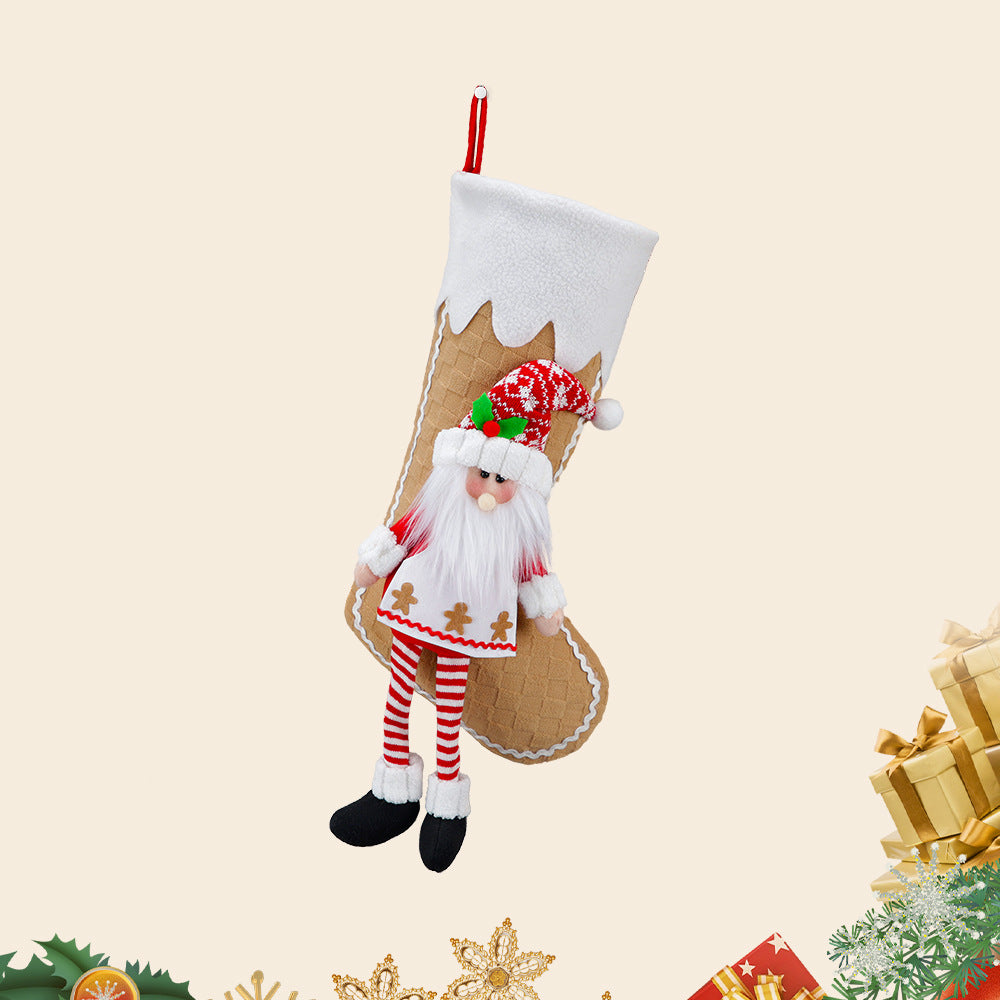 Christmas Chef & Santa Stocking Set for Festive Mantels