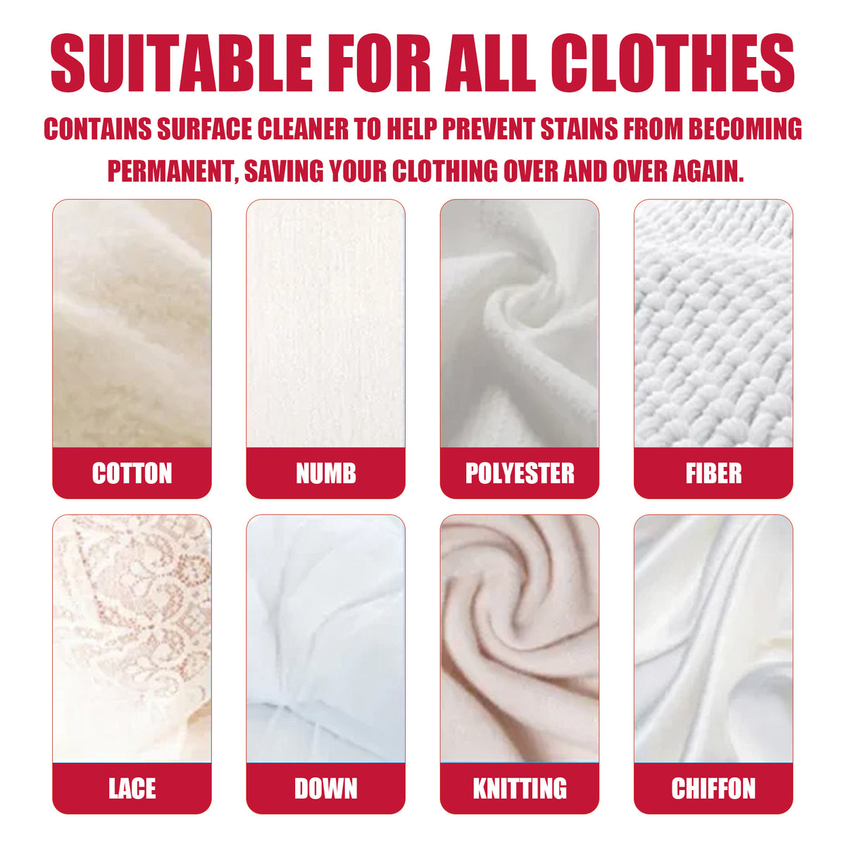 Clothing Stain Remover Wipes for On-the-Go Cleanup