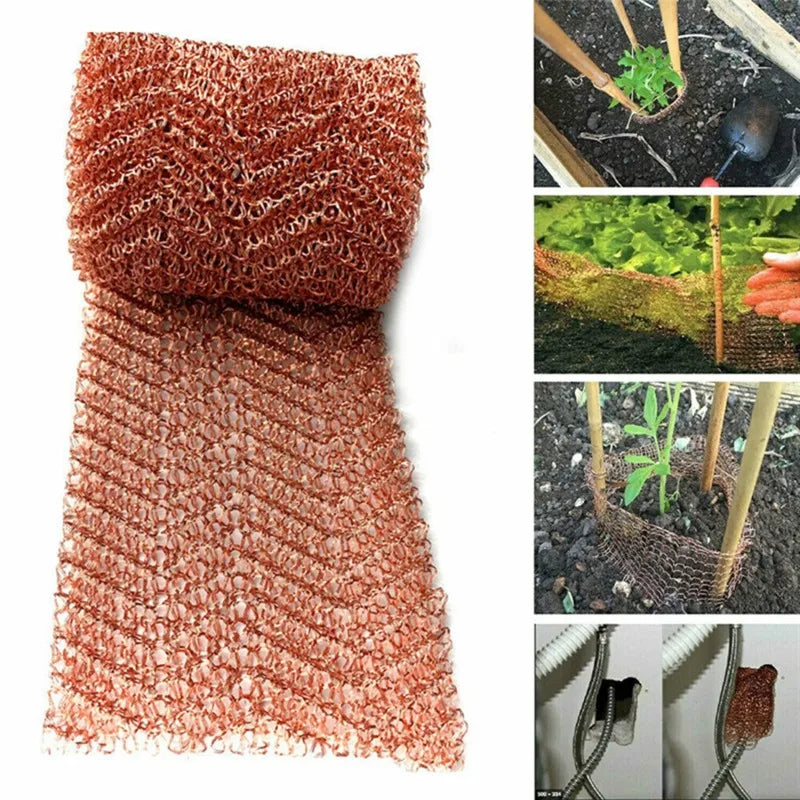 Copper Wire Mesh Roll: Cut to Any Size for DIY & Garden