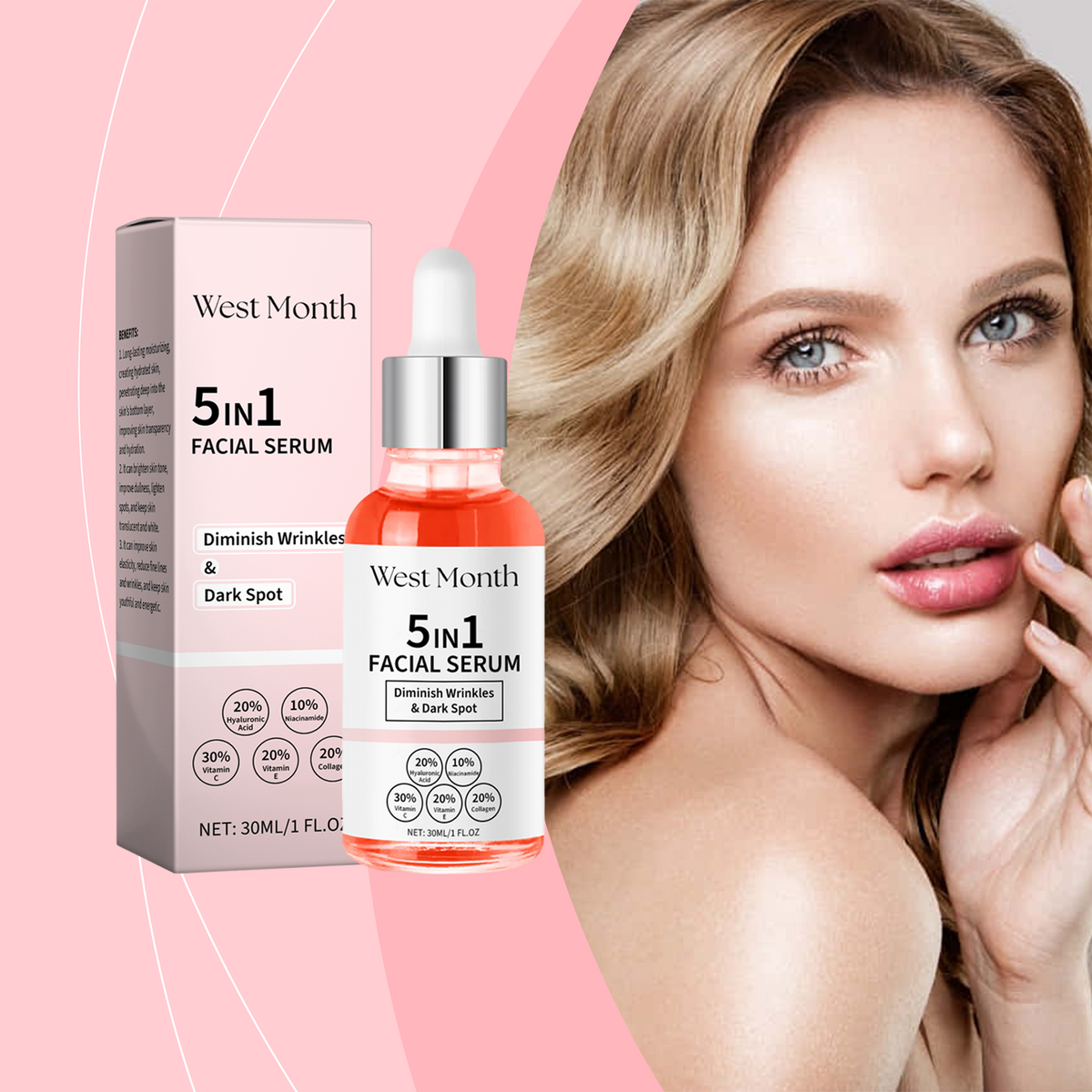 Vitamin C Anti-Wrinkle Serum + Niacinamide — Brighten, Firm