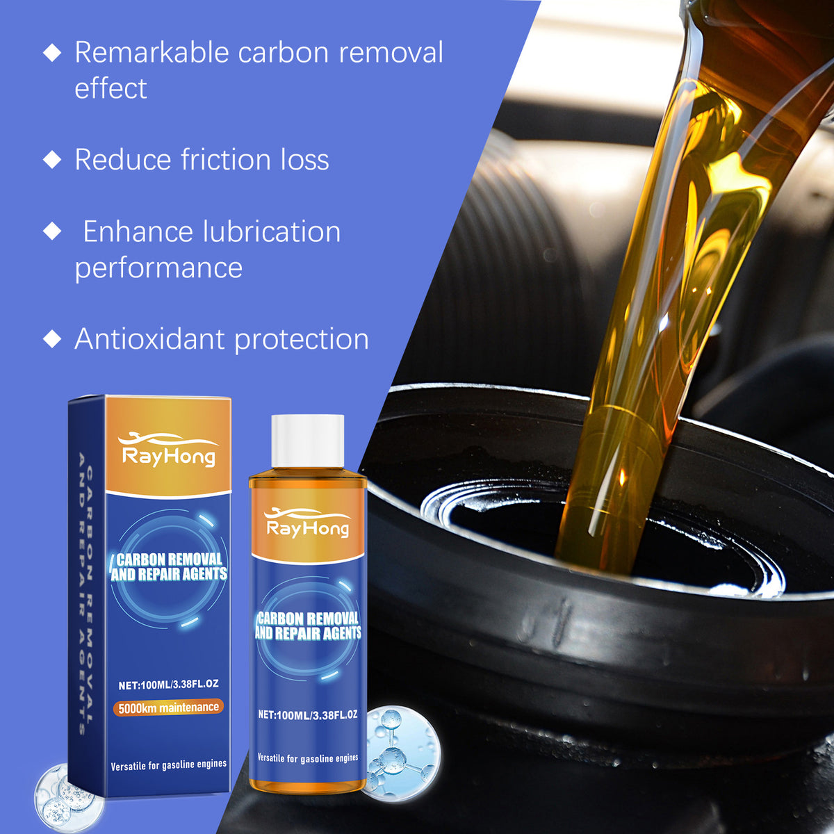 Engine Carbon Cleaner Additive for Friction Protection