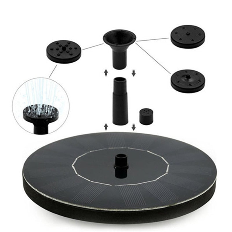 Solar Floating Fountain for Ponds and Birdbaths