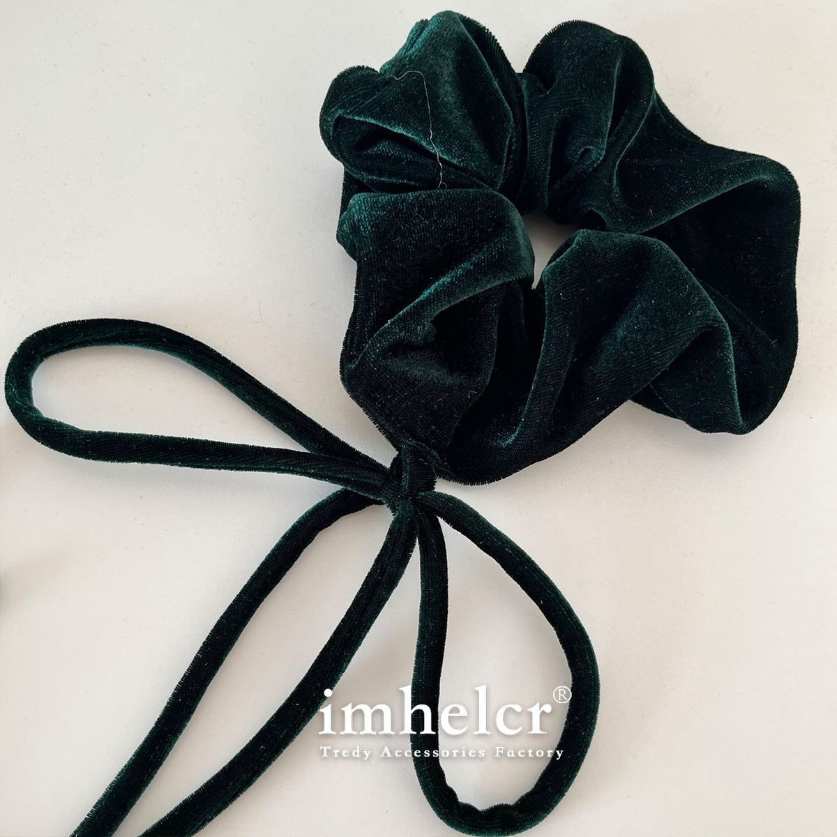 Large Velvet Bow Hair Tie for Vintage Everyday Style