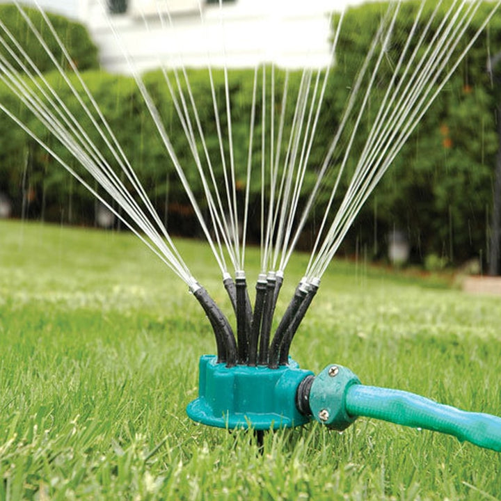 360 Degree Flexible Lawn Sprinkler Head for Even Watering