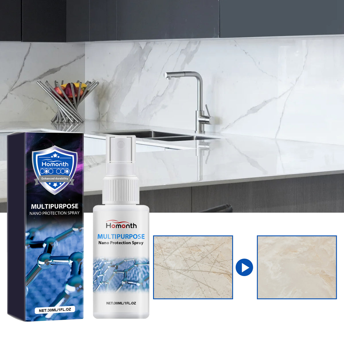 Nano Protection Spray for Tile, Glass & Countertops