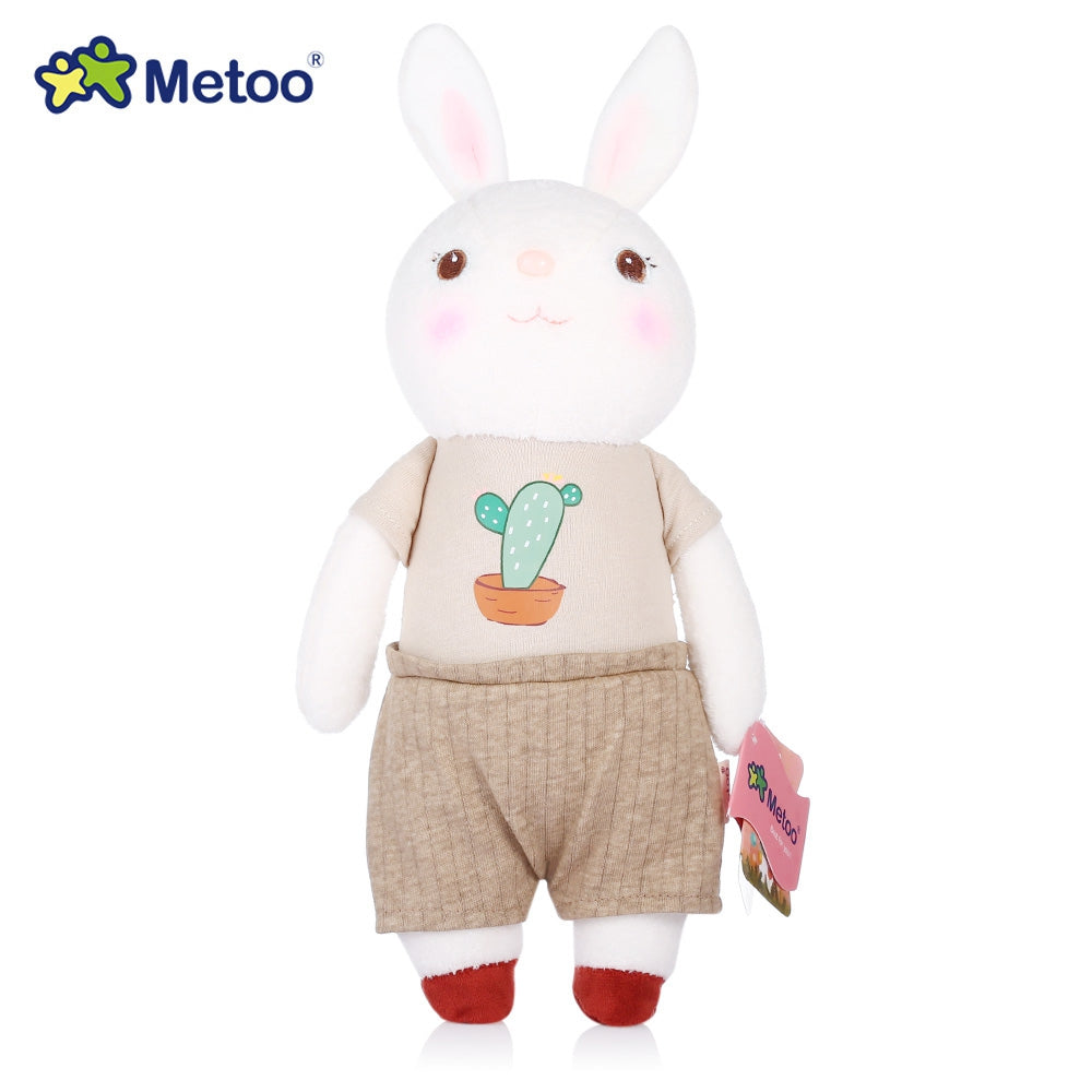 Rabbit Plush Doll With Cozy Pastel Outfits for Gifting