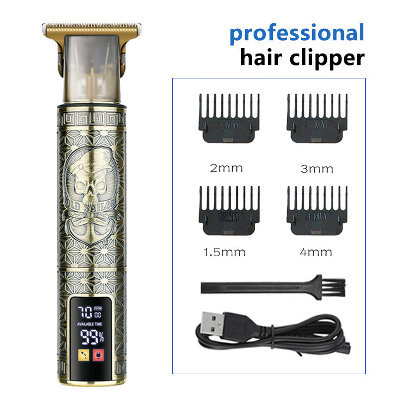 T9 Hair Clipper With LCD Display For Sharp Edges