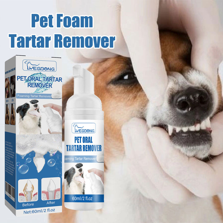 Pet Tartar Remover Foam for Cleaner, Fresher Teeth