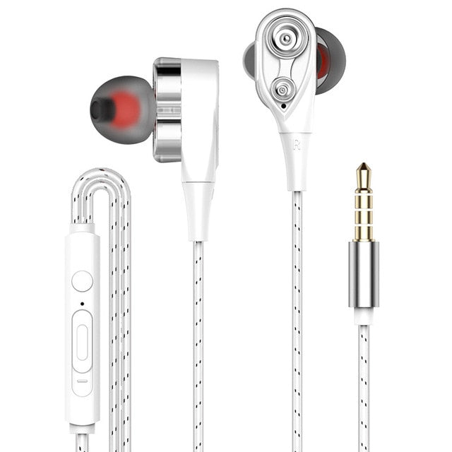 Wired Earphones with Deep Bass & Mic for iPhone, Android