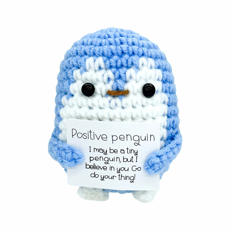 Handmade Knitted Gift Doll With Heartfelt Message