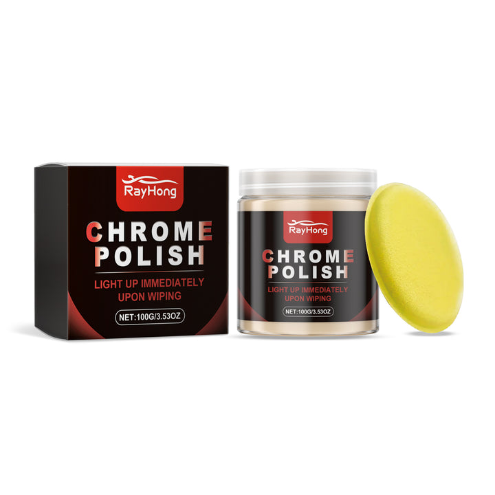 Chrome Polish Paste for Lasting Car Shine, 100g Jar