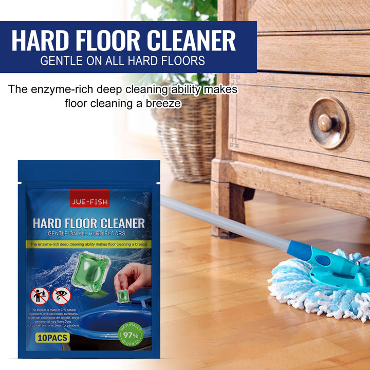 Enzyme Floor Cleaner Pods — No Sticky Residue, 10 Pack