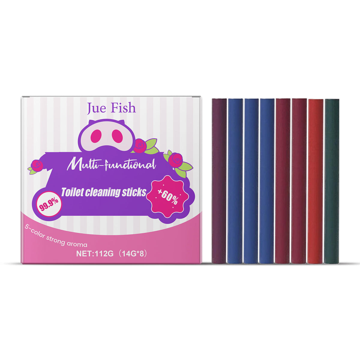 Toilet Cleaning Sticks — 8 Auto Deodorizing Tabs