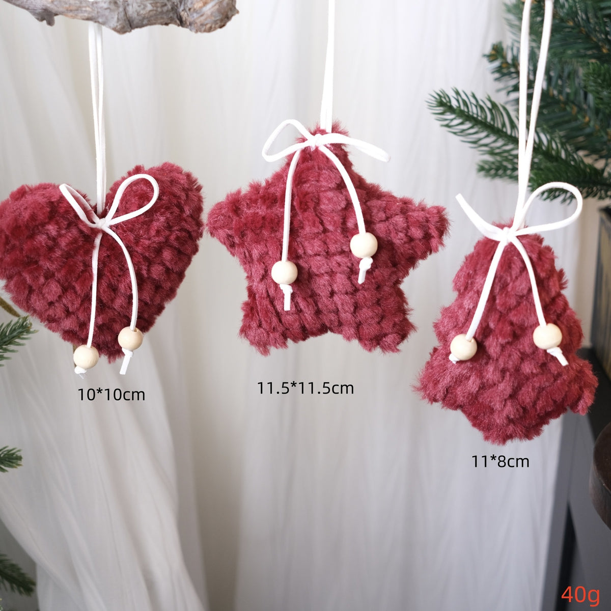 Christmas Tree Ornaments for Cozy Holiday Texture