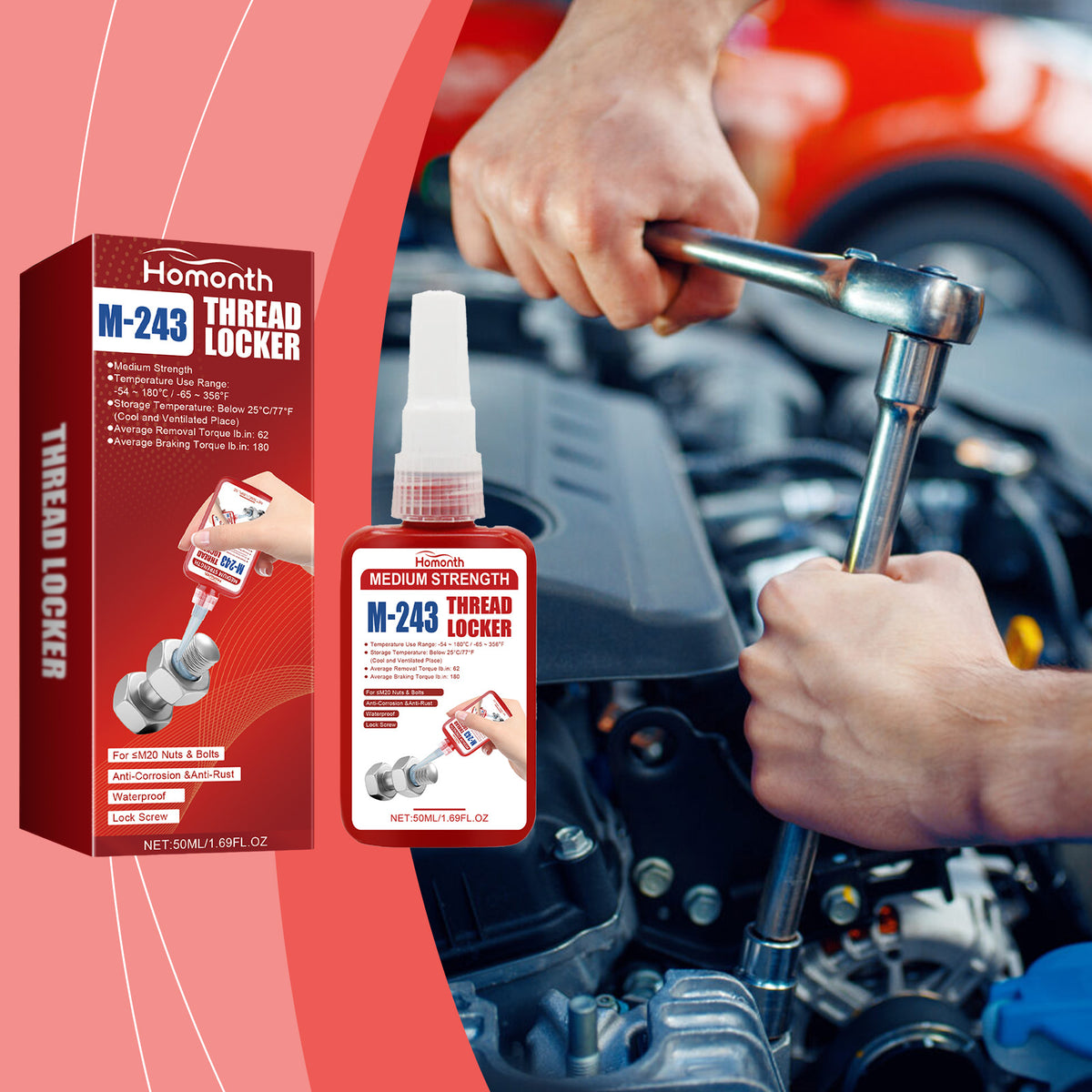 Automotive Thread Locker for Vibration-Proof Fasteners